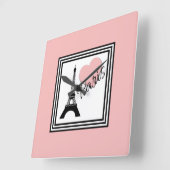 Horloge Carrée Paris (Angle)