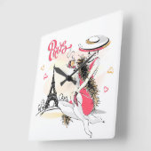 Horloge Carrée Paris (Angle)