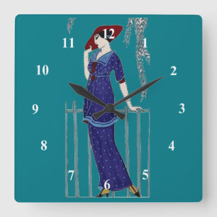 Horloge Carrée Paris fashion 1920