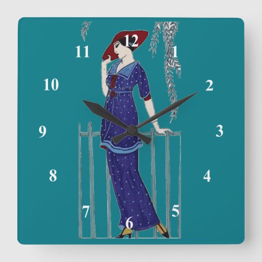 Horloge Carrée Paris fashion 1920 (Recto)