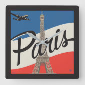 Horloge Carrée Paris France | Tour Eiffel (Recto)