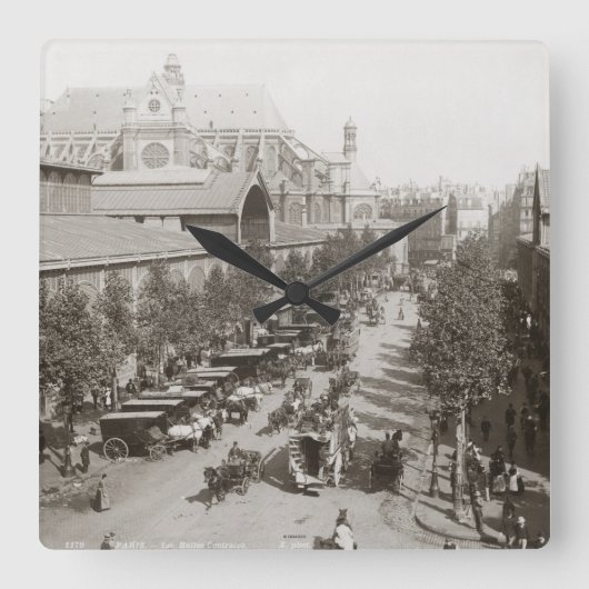 Horloge Carrée Paris : Les Halles, C1900 (Recto)