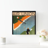 Horloge Carrée Paris - Londres - Paris par Air (Maison)