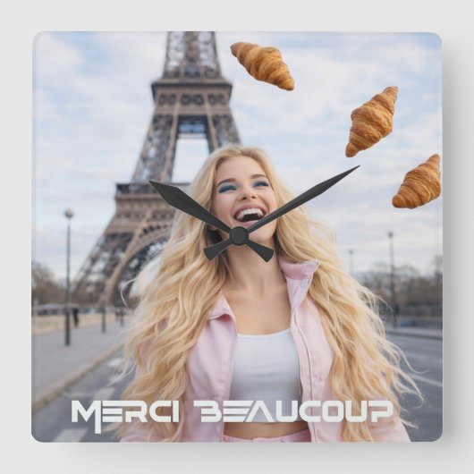 HORLOGE CARRÉE PARIS - MERCI BEAUCOUP (Recto)