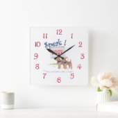 Horloge Carrée Parlez ! (Maison)