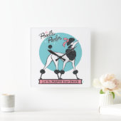 Horloge Carrée Parlure de caniche (Maison)