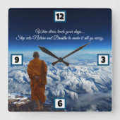 Horloge Carrée Pas de stress (Recto)