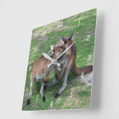 Horloge Carrée Pas maintenant Skippy (Angle)