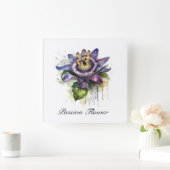 Horloge Carrée Passionné Purple Passion Fleur (Maison)