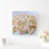 Horloge Carrée Pasta Custom Food (Maison)