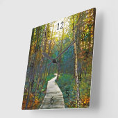 Horloge Carrée Path en Forest Design 263 (Angle)