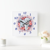 Horloge Carrée Patriotic Maltese Clock (Maison)