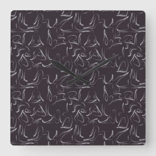 Horloge Carrée Patter le yoga Yoga seamless pattern 15