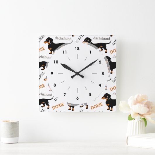 Horloge Carrée Pattern (Maison)