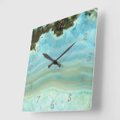 Horloge Carrée Patters de Crystal (Angle)