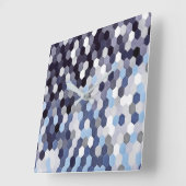 Horloge Carrée Patters de Honeycomb (Angle)