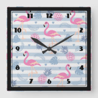 Patters de Whimsical Flamingo et Pineapple