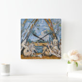 Horloge Carrée Paul Cezanne - Les Grandes Baignoires (Maison)