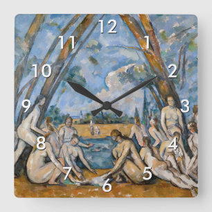 Horloge Carrée Paul Cezanne - Les Grandes Baignoires