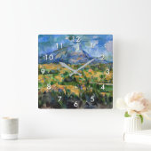 Horloge Carrée Paul Cezanne - Mont Sainte-Victoire (Maison)