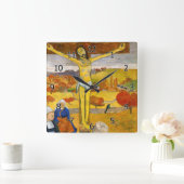 Horloge Carrée Paul Gauguin - Le Christ Jaune (Maison)
