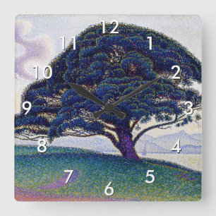 Horloge Carrée Paul Signac - Le pin de Bonaventure