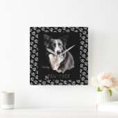 Horloge Carrée Paw-fect (Maison)