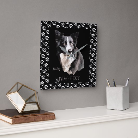 Horloge Carrée Paw-fect (Bureau)