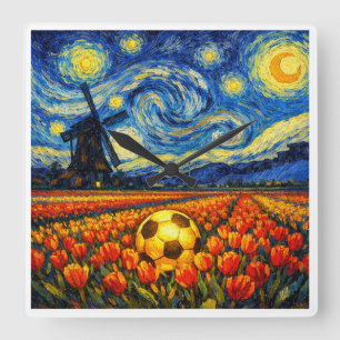 Horloge Carrée Pays-Bas Monument et Paysage Football