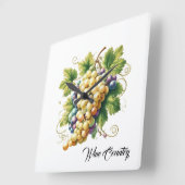 Horloge Carrée Pays du vin (Angle)