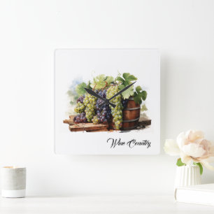 Horloge Carrée Pays du vin