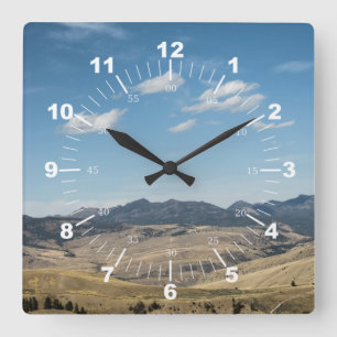 Horloge Carrée Paysage #P4138