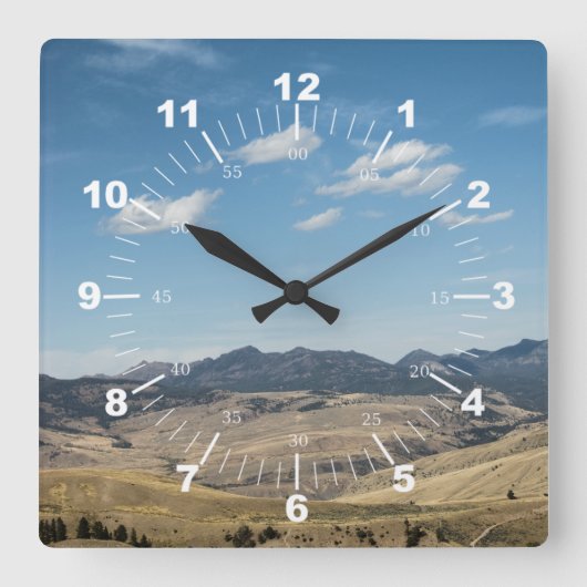 Horloge Carrée Paysage #P4138 (Recto)