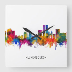 Horloge Carrée Paysage urbain de Luxembourg