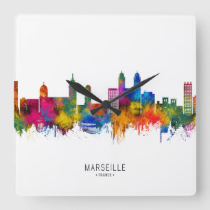 Horloge Carrée Paysage urbain de Marseille France