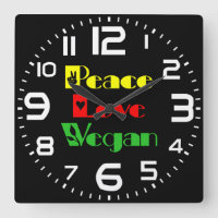 PEACE LOVE VEGAN Cool, Retro