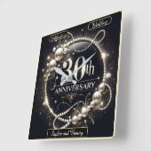 Horloge Carrée Pearl Bliss 30e anniversaire (Angle)