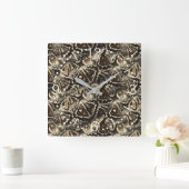 Horloge Carrée Peau de Python (Maison)
