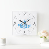 Horloge Carrée Pêche à la mouche (Maison)