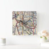 Horloge Carrée Pecos NM (Maison)