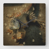 Horloge Carrée Pedro l'Iguana 0768 (Recto)