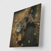 Horloge Carrée Pedro l'Iguana 0768 (Angle)