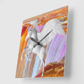 Horloge Carrée Pegasus (Angle)