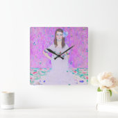 Horloge Carrée Peinture Mäda Primavesi de Gustav Klimt (Maison)