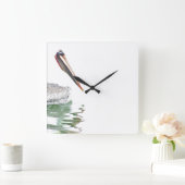 Horloge Carrée Pelican Bird Wall Clock (Maison)