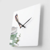 Horloge Carrée Pelican Bird Wall Clock (Angle)