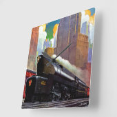 Horloge Carrée Pennsylvania Train by Unknown (Angle)