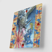 HORLOGE CARRÉE PERCEVATION ET VISION DU SAINT-GRAIL (Angle)