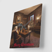 Horloge Carrée Père Noël Cosy Nook (Angle)