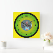 Horloge Carrée Père Noël de Yaawd (Maison)